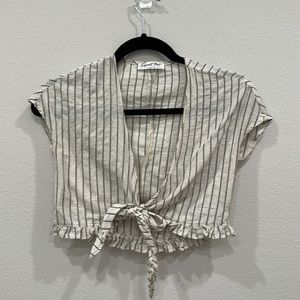 Linen Crop Top